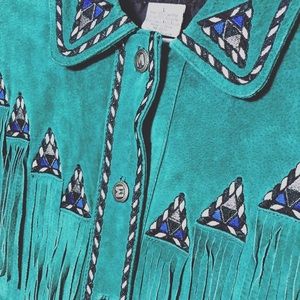 Green leather Jacket